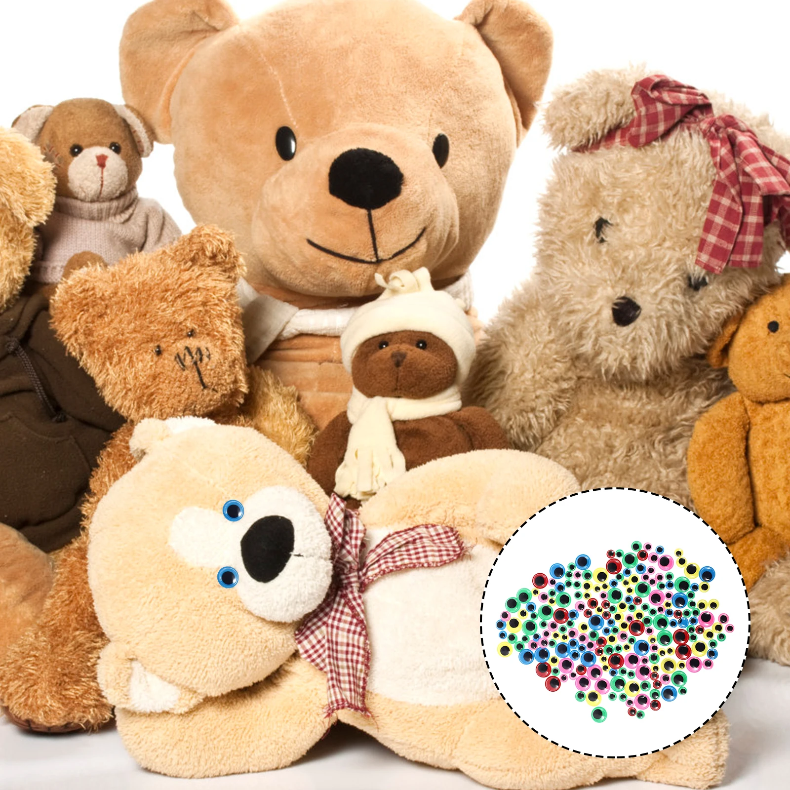 

200Pcs Googly Sticker Sheets Simulation Animal Eyeball Decals for DIY Art Projects Easy to Apply on Smooth Surfaces