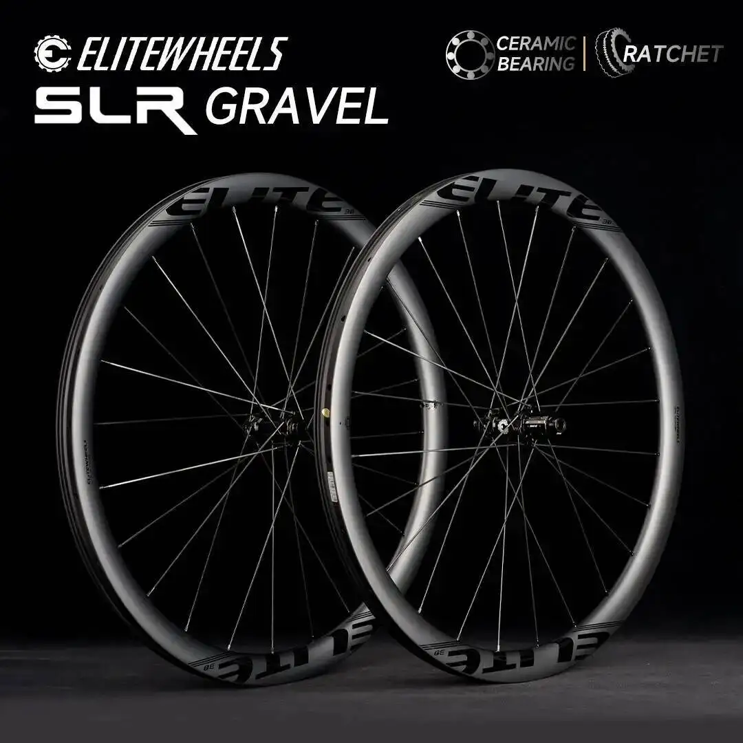 AliExpress ELITEWHEELS GRAVEL Carbon Wheelset  Ratchet System 36T Disc Brake SLR 700C Cyclocross Wheels Center Lock SHIMAN0 XDR Hub 35x32mm