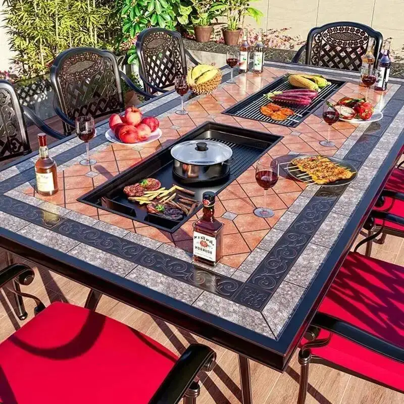 

Outdoor Tables Courtyard Nordic Luxury Modern Lounge Sectional Outdoor Tables Minimalist Luxury Arredo Giardino Home Furniture