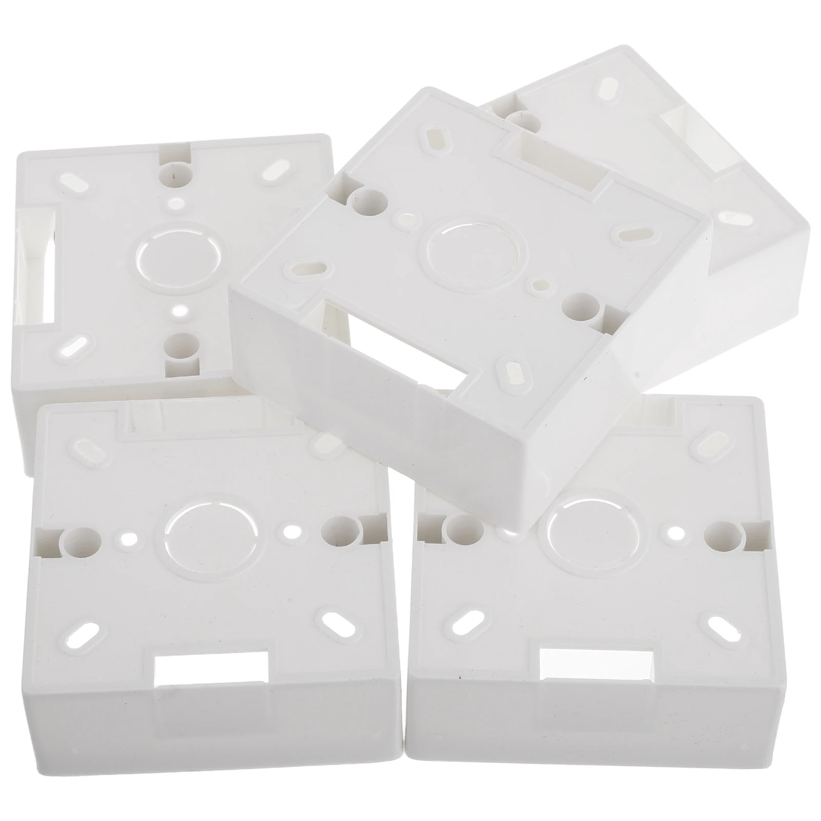 5pcs Surface Mounted PVC Wiring for RV Trailer Large Capacity Junction Boxes Electric Boxes Plastic Outlet Box Electrical Switch