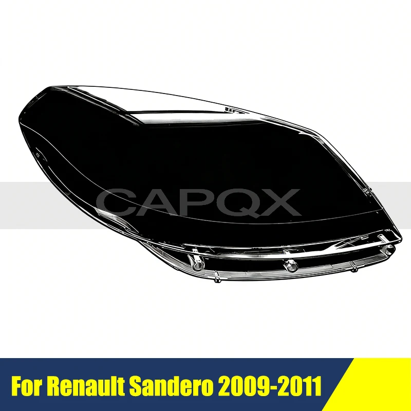 

Крышка переднего бампера для фар Renault Sandero 2009-2011, защитный кожух, стеклянная линза фары, колпаки для фар