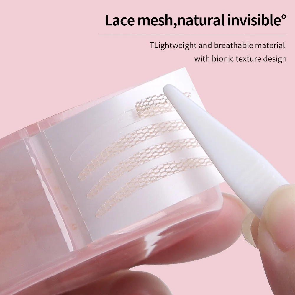 شريط جفن مزدوج الطي تحت رموش العين، رقعة ظلال العيون، أداة تجميل، ملصق رموش دانتيل غير مرئية #3