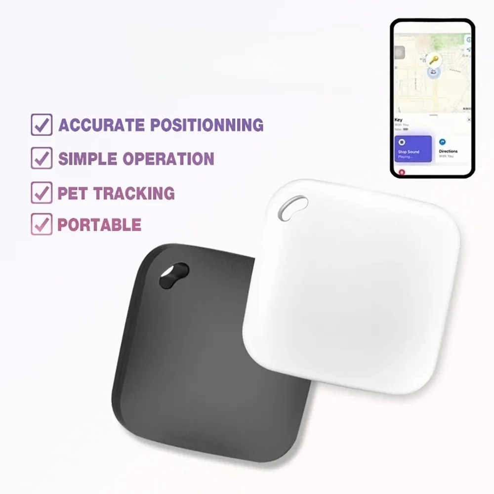 Mini Smart Bluetooth Anti-loss Tracker Work with Apple Find My APP MFi Certified Locator for Keys Wallet Luggage Pets Car Kids