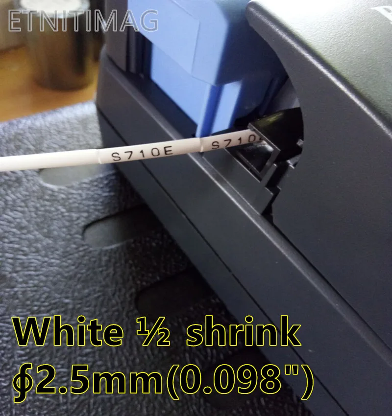 200 Meter(656 Ft)wire and cable Flame retardant casing 2:1 Heat Shrink Tubing White Colour  Inner Diameter 2.5mm(0.098