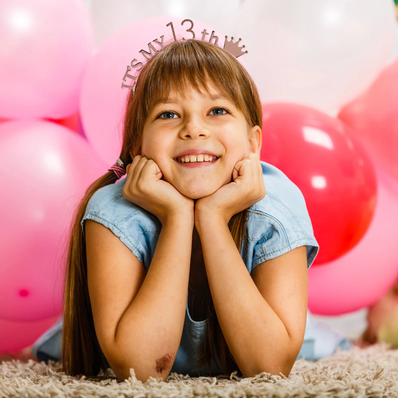 

Crown Headband Birthday Sash Party Costume Favors Dressing Props Hair Hoop Decorative Accessories Girl Headbands