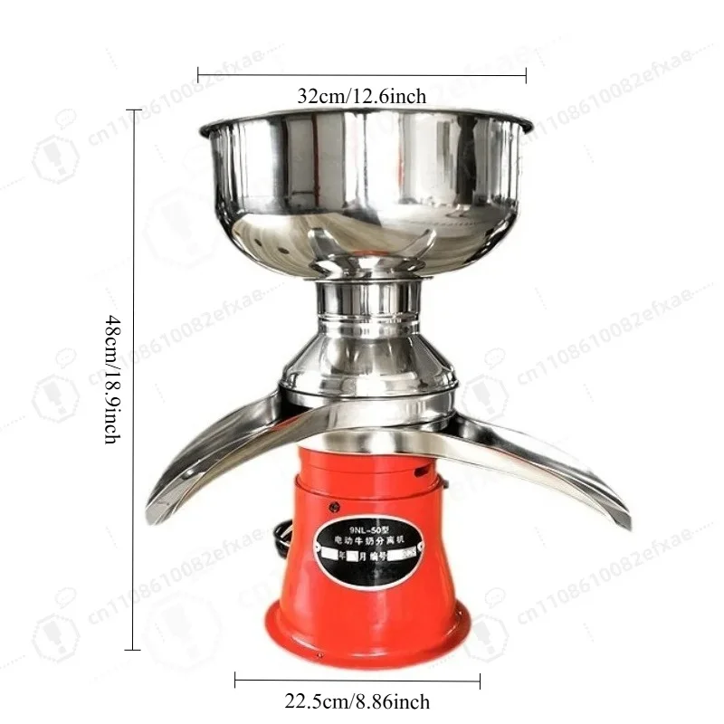 100L 50L Electric Milk Defatting Machine Stainless Steel Cream Separator and Ghee Churner for Butter and Ghee Making