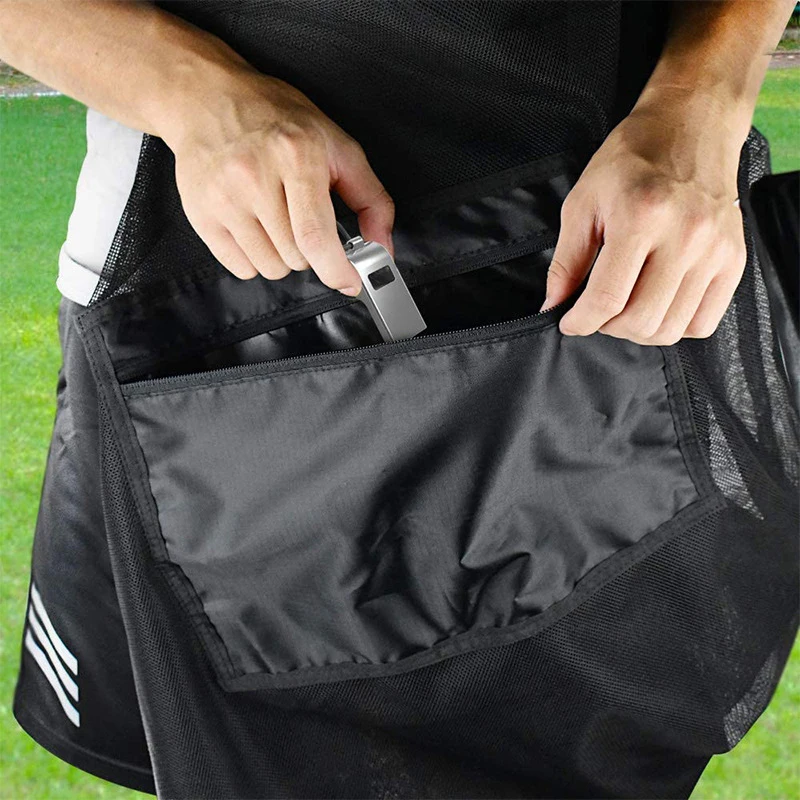 

【ST】Mesh Soccer Ball Bag Extra Large Drawstring Basketball Storage Bag With Zipper Pocket Volleyball Football Net Pack Gym Bags