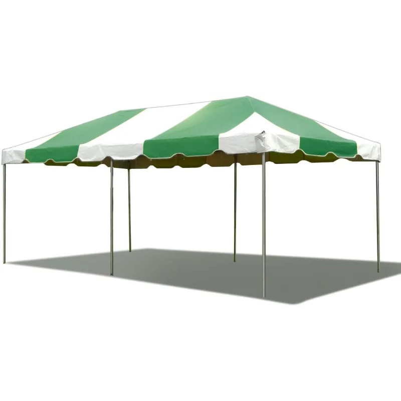

Party Tents Direct 10'x20' Weekender West Coast Tent Frame Party Tent (Green/White) PVC Top with Storage Bag - Tents for Parties