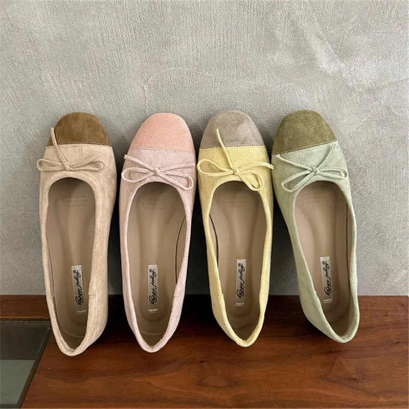 

Bailamos 2026 Autumn Brand Women Flats Soft Velvet Eelgant Dress Shoes Round Toe Shallow Slip On Ladies Casual Ballet Shoes