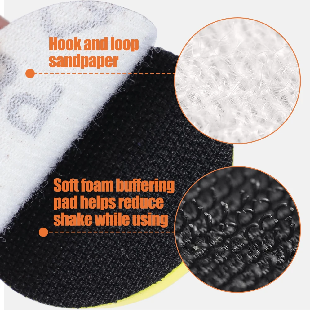 CMCP 102pcs 3inch Sanding Discs Pads 80-3000 Grit Sandpapers Abrasive Polishing Pad Kit For Drill Grinder Rotary Tools