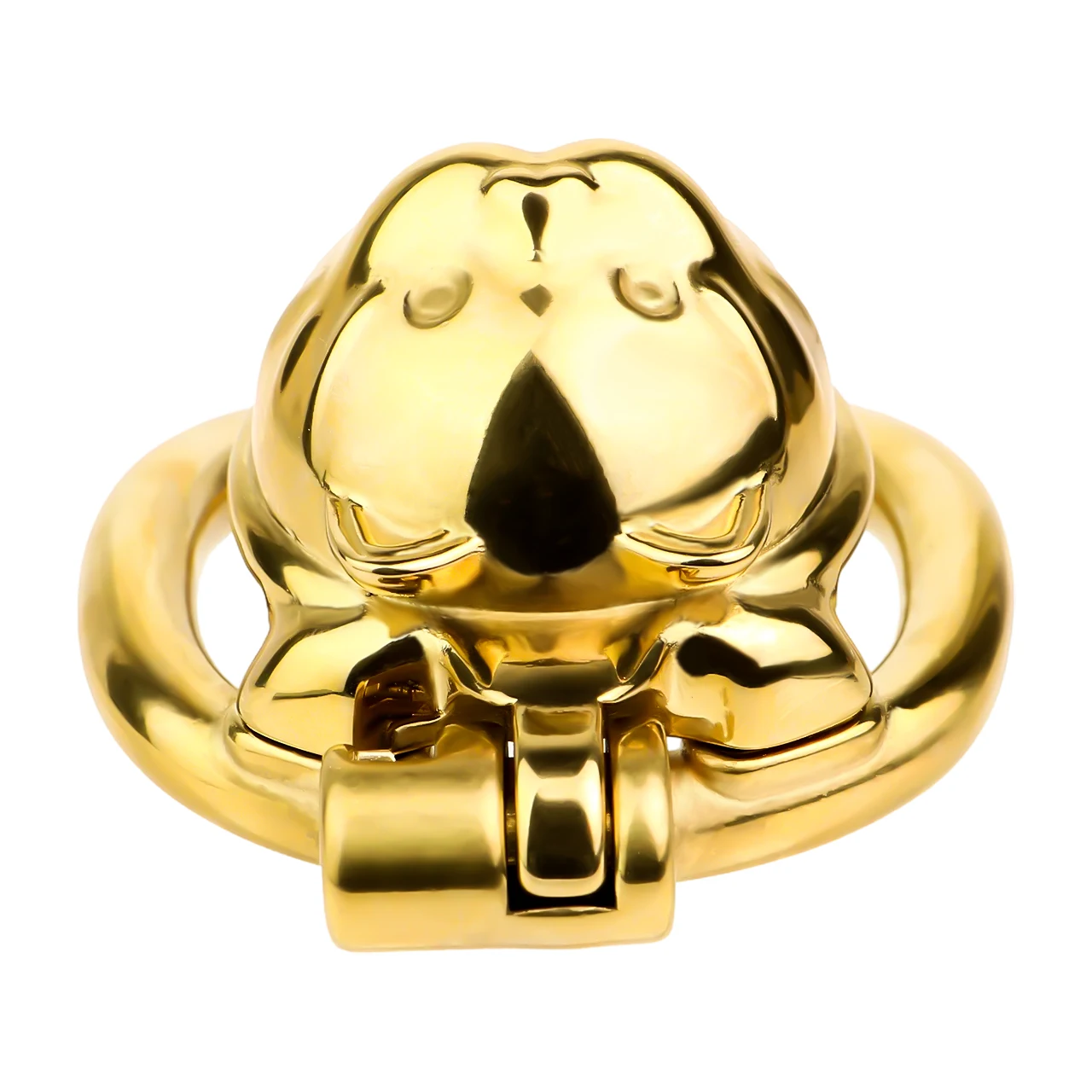 FRKO Golden/Silver Sex Toys Cat Design Sissy Male Chastity Cage Lockcock Penis Rings Anti-Cheating SM Adult Role-Playing Games 2