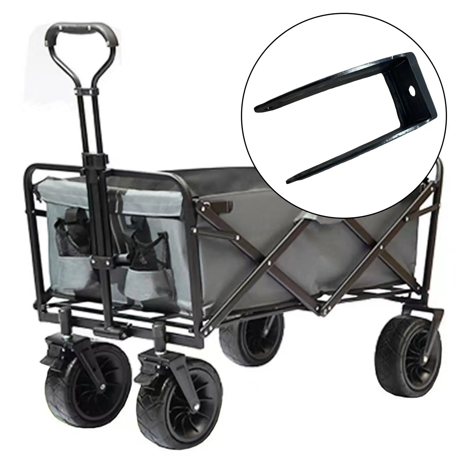 

Durable Cart Trolley Fork Foot Accessories Parts Garden Camping Wagons Cart Repair Hand Truck Forking Fork Foot Equipment