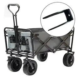 Durable Cart Trolley Fork Foot Accessories Parts Garden Camping Wagons Cart Repair Hand Truck Forking Fork Foot Equipment