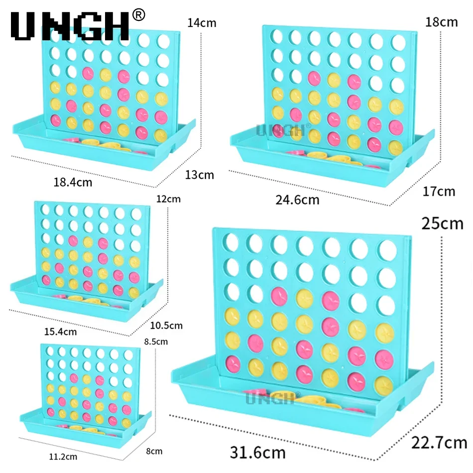 UNGH Foldable Connect 4 in A Line Board Game Classic Party Bingo Chess Family Game Toy Educational Toy for Kids Children