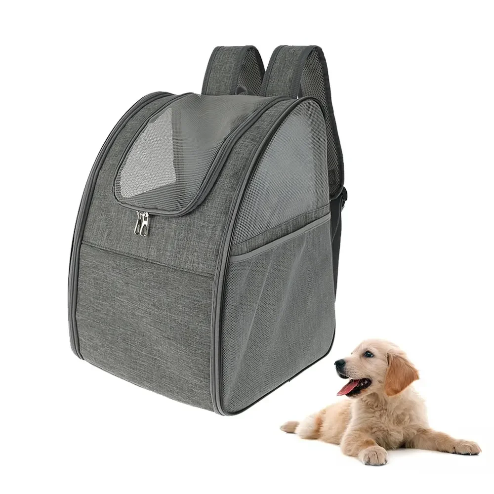 Portátil Pet Transportadora Mochila, malha respirável, mochila, viagens ao ar livre, Zipper Bag, cachorro, cão, gato