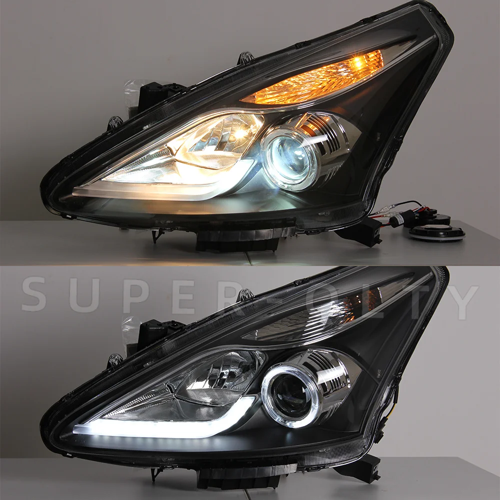Фары Eagle Eye для Nissan Pulsar/Versa/Latio Tiida 2011-2015, модифицированные светодиодные фары, установка Plug and Play, 2 шт.