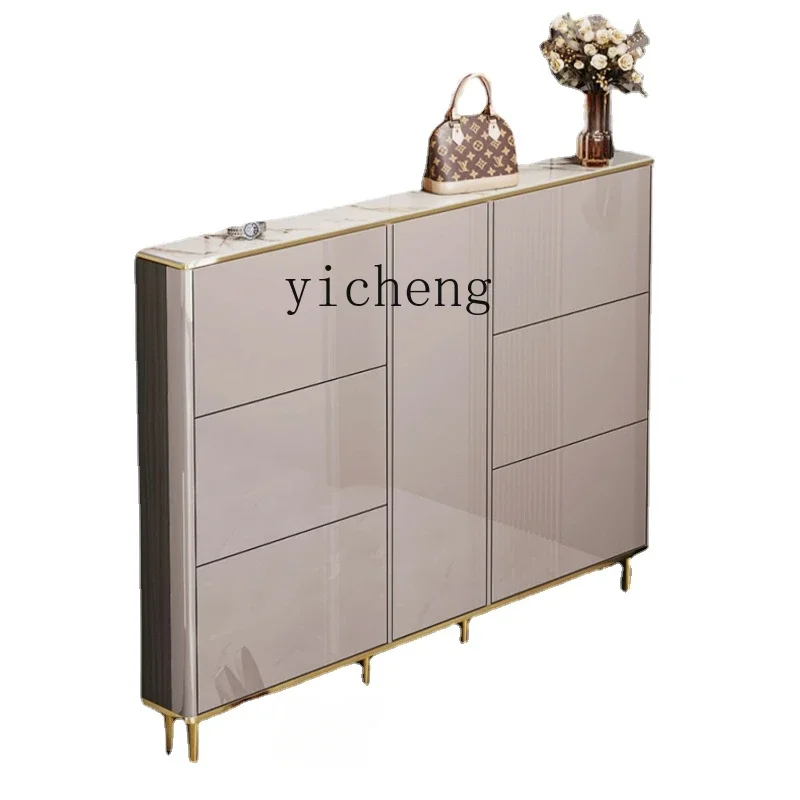 ZC Ultra-Thin Shoe Cabinet 17cm Home Doorway Small Apartment Popular Modern Living Room Entrance Cabinet 2023 New