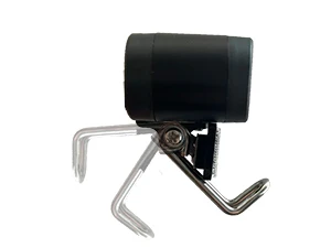 Adjustable metal bracket for 2-LED e-bike headlight