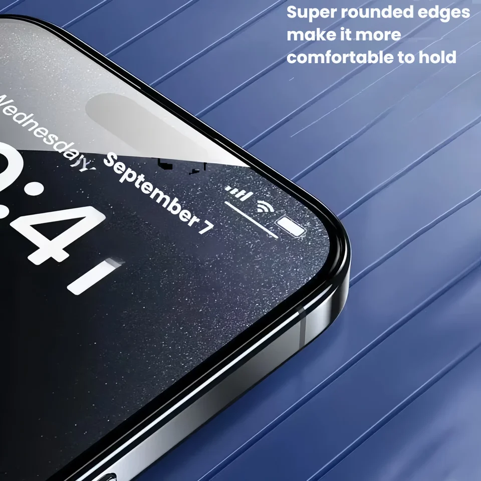 3 Piezas Protector de Pantalla de Vidrio Templado para iPhone 17/16/15 Pro A Prueba de Golpes Vidrio Gorilla Película Protectora para Móvil 3