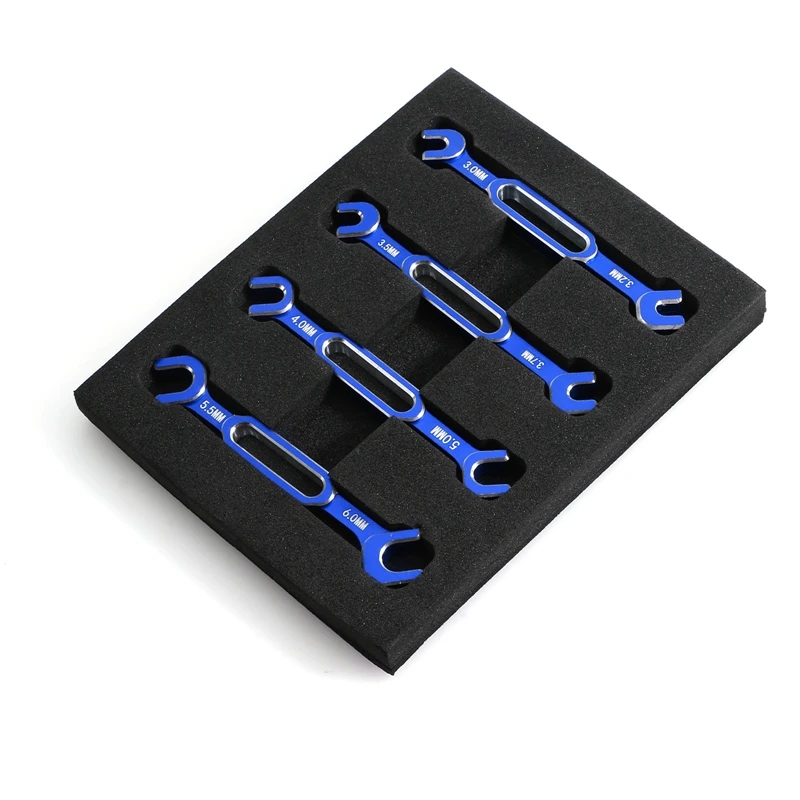 Wrench Adjustment Push Rod Wrench Turnbuckle Nut Ball End Joint Remover Tool For RC Car Parts 3/3.2/3.5/3.7/4/5/5.5/6Mm-Blue