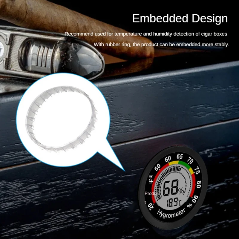 Mini Digital Indoor Thermometer Hygrometer Embedded High Precision Temperature And Humidity Instrument For Home
