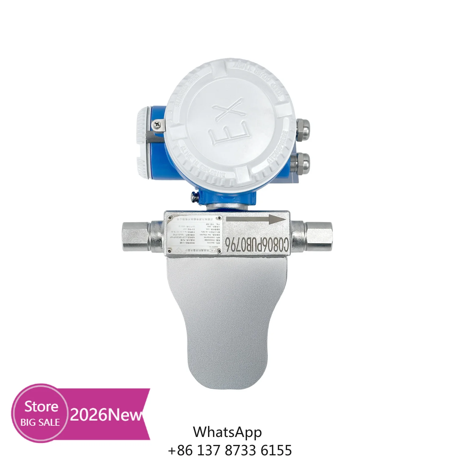 Durable Industrial High Pressure Coriolis Mass Flow Meter Stainless Steel Construction 1 Year Warranty For Accurate Gas
