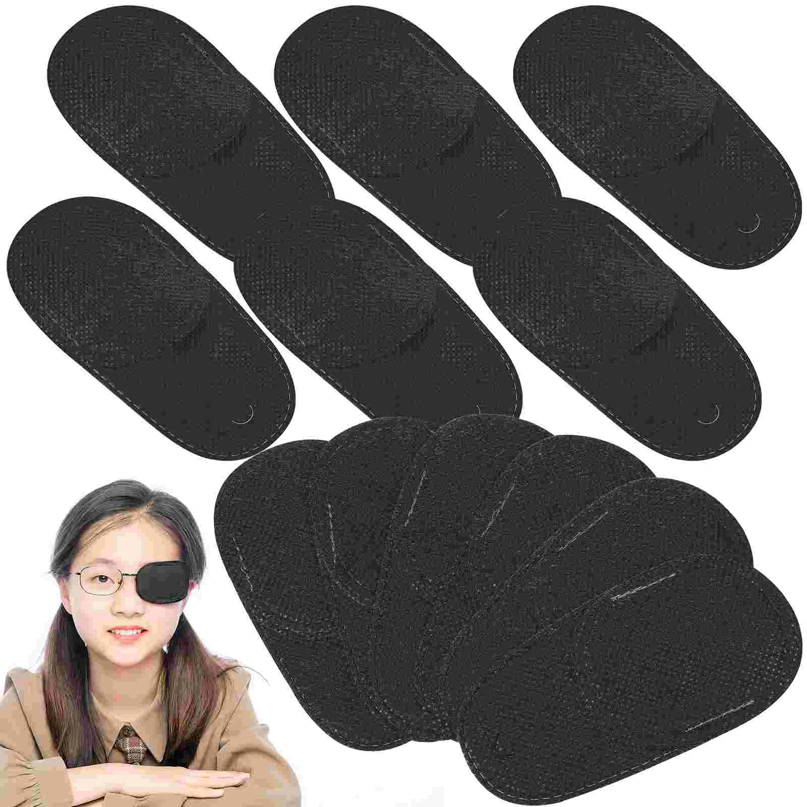 12 Pcs Eye Patch for Glasses Surgery Lazy Kids Patches Protection Blindfolds