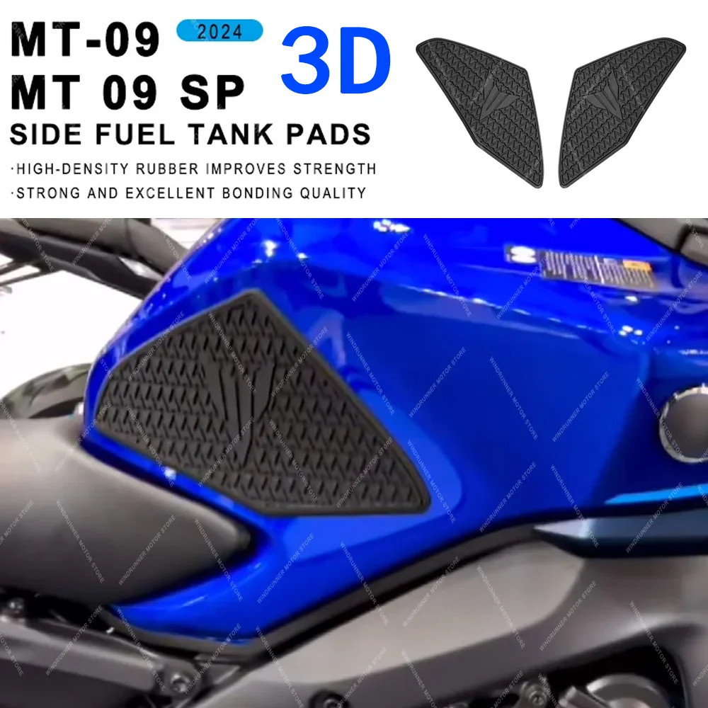 

Tank Pad Non-slip Side Fuel Tank Pad Knee Pads For YAMAHA MT-09 MT09 SP 2024 Motorcycle Fuel Tank Sticker Decal Grip Pad