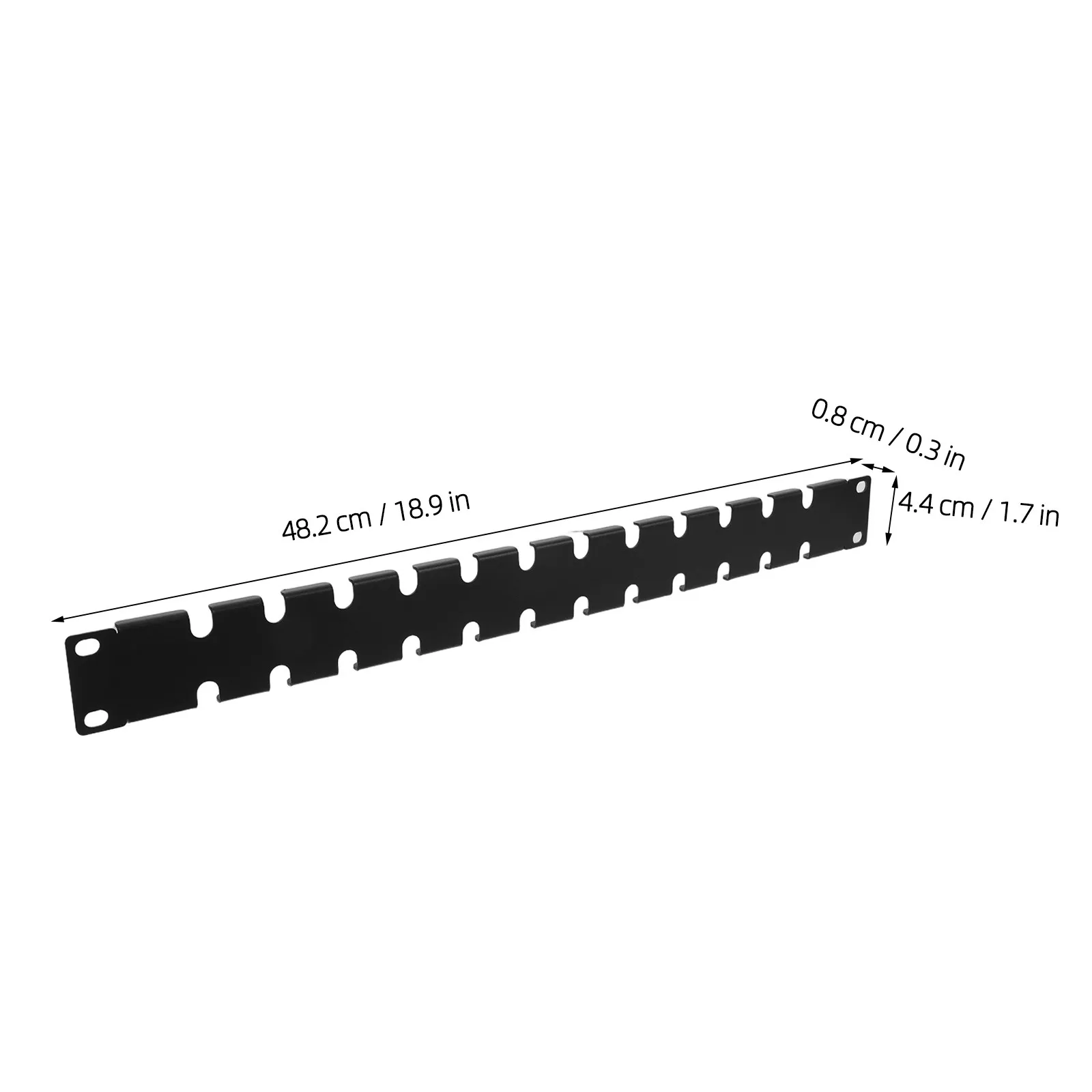Double-Sided Fishbone Cable Management Panel 19 Inch Cold Rolled Steel Rack Cable Lacing Bracket Modular Server Cabinet