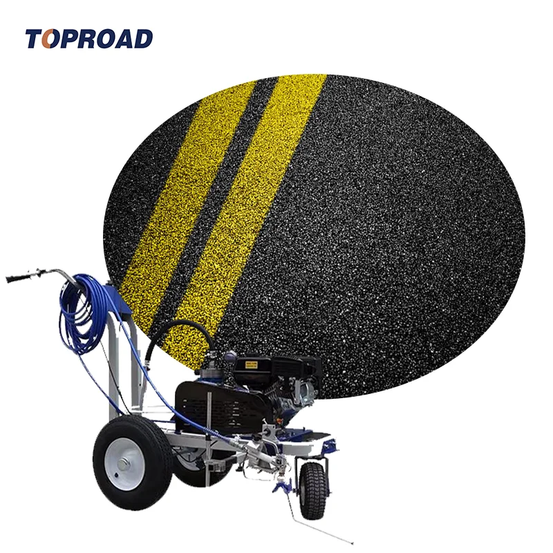 TOPROAD Advanced Diaphragm Pump Road Marking Machinery For Highways And Large Parking Areas