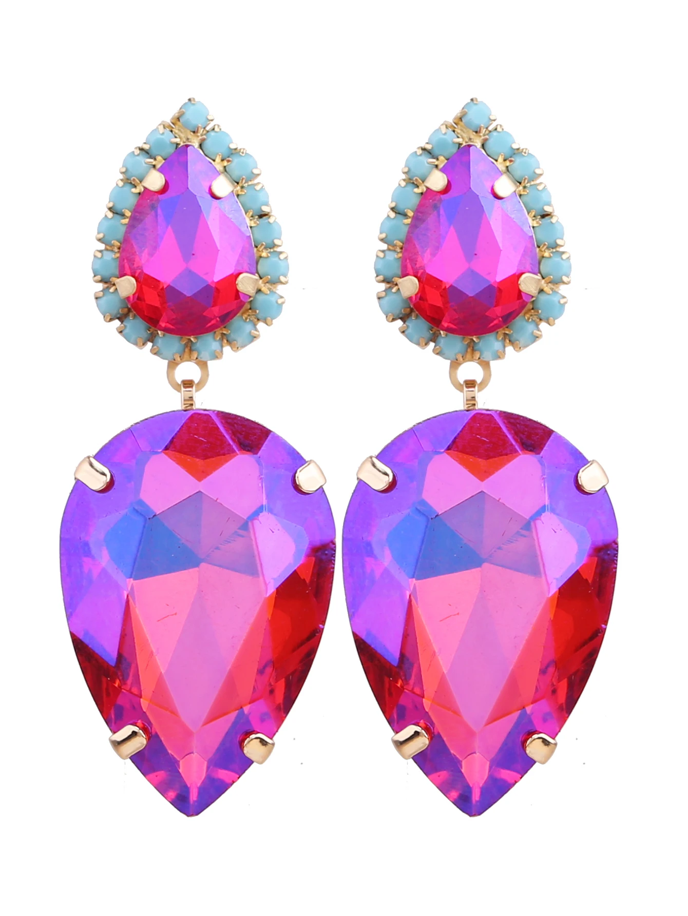 egant Drop Style Women’s Stud Earrings GemstonesCopper Base Perfect for Casual Attire Weddings and Parties Everyday Earrings