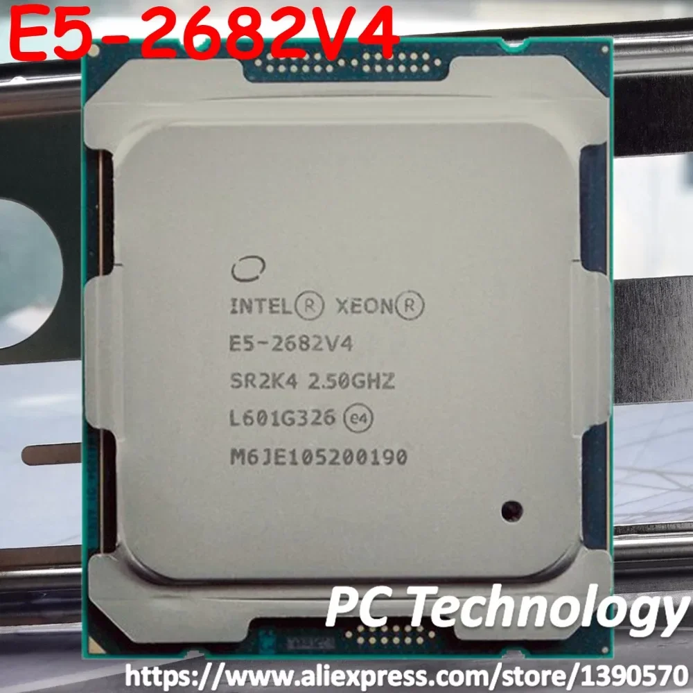 E5 2682v4 Original Intel Xeon E5-2682v4 2.50GHZ 16-Core 40M Cache E5 2682 V4 DDR4 2400MHz FCLGA2011-3 TPD 120W free shipping