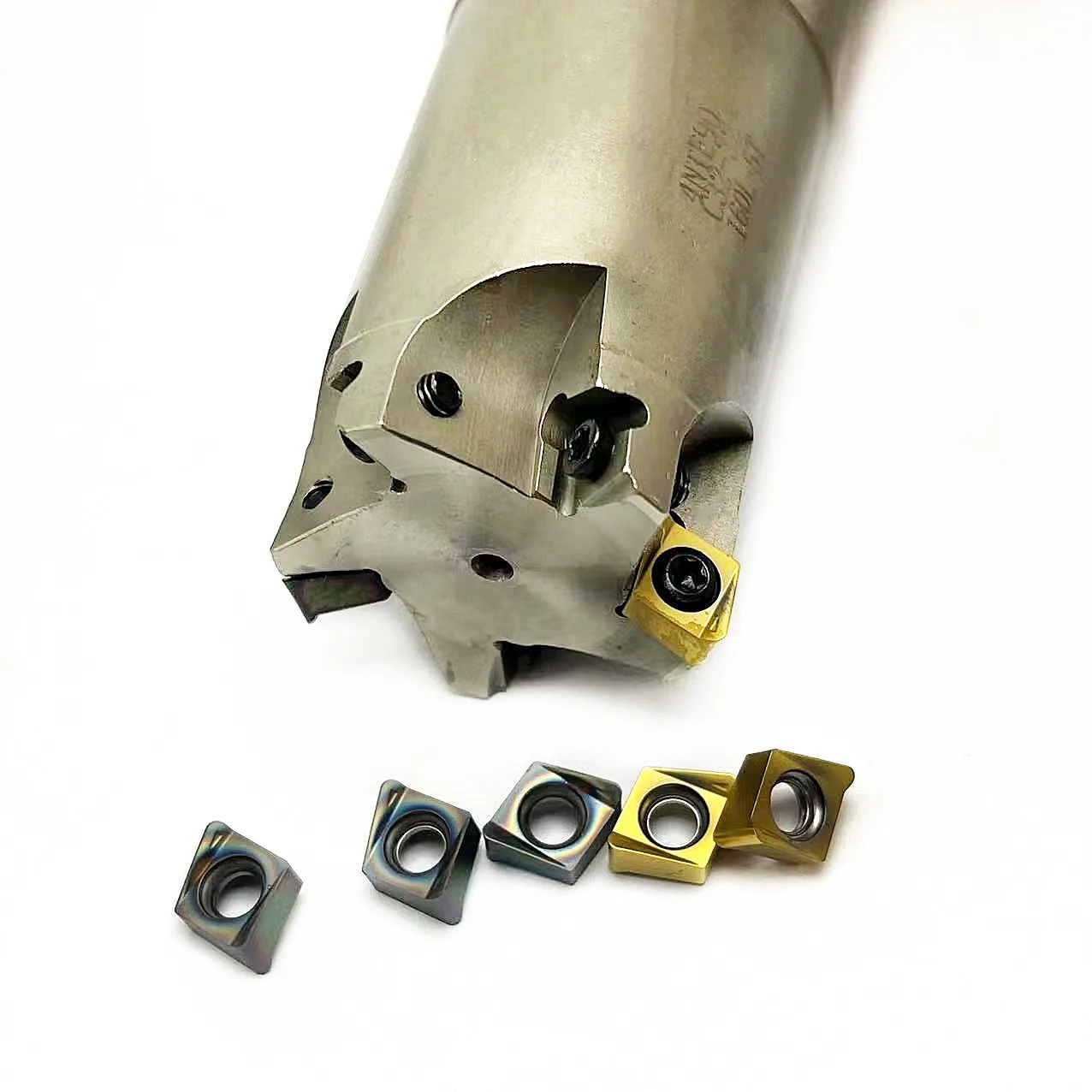 4 nkt060308 Hartmetalle insatz te90 4 nte90 Metall-Schnell fräser Wolfram carbid 4nkt060308r-m Schnell fräser