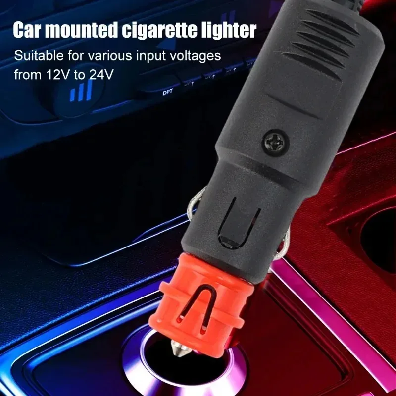 12V-24V Universal Car Cigarette Lighter Plug Socket Power Plug Connection Cigaret Socket Adaptor Plug Car Cigarette Accessories
