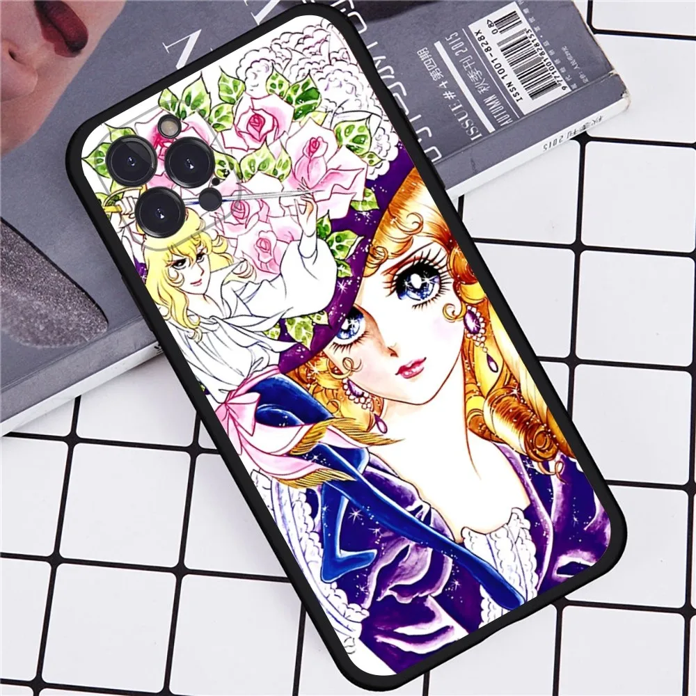 The Rose Of Versailles Phone Case For iPhone 14 11 12 13 Mini Pro XS Max Cover 6 7 8 Plus X XR SE 2020 Funda Shell