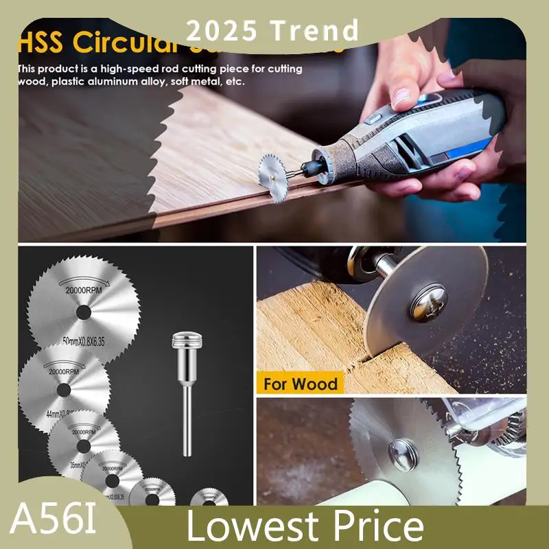 ABDD Cutting Wheel Set Compatible With Plastic 44Pcs For Rotary Tool, HSS Circular Saw Blades Resin Cutting Discs