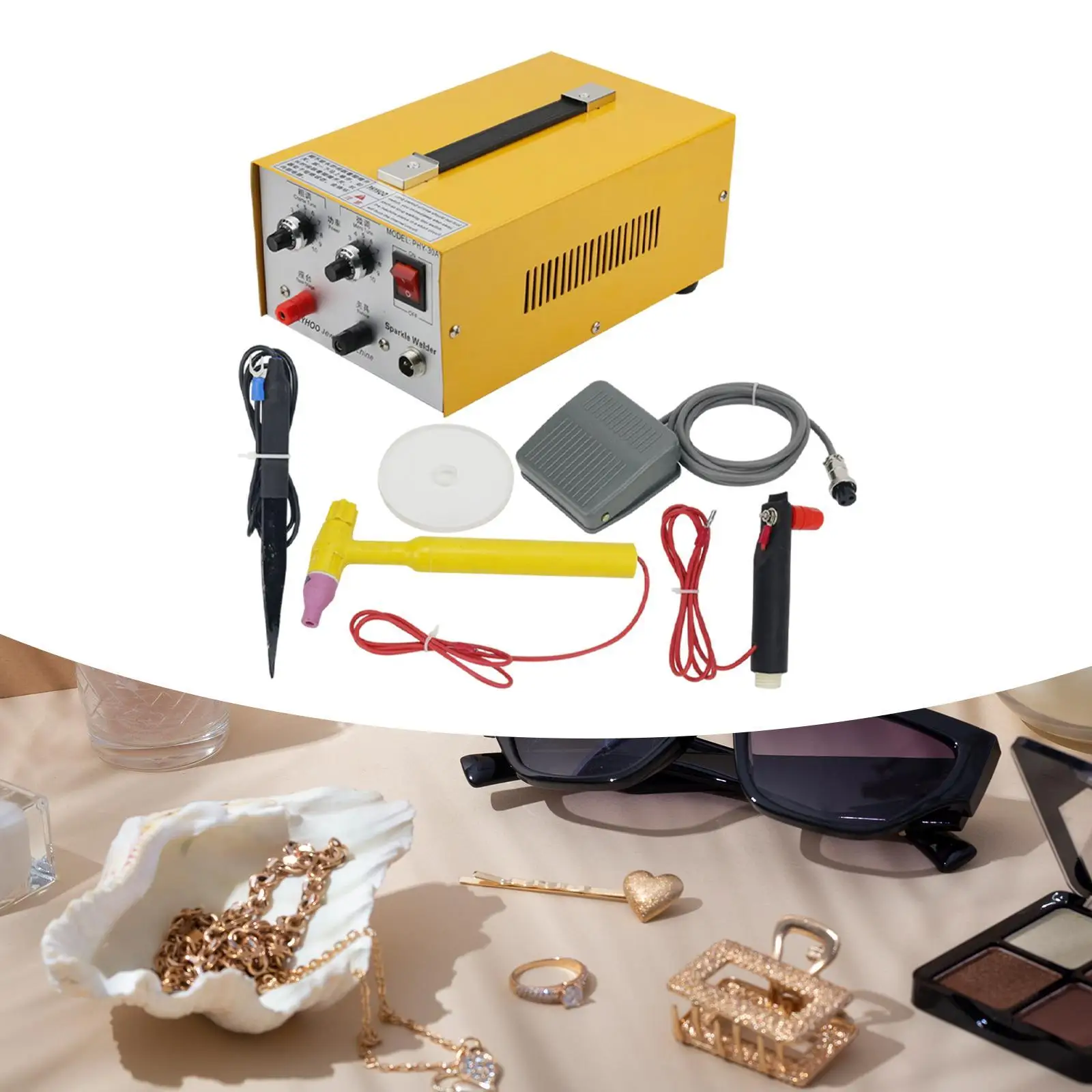 Jewelry Welding Machine Jewelry Spot Welder Adults Jewelry Repair Tool Multifunction Jewelry Welder Set Silver Welding Machine