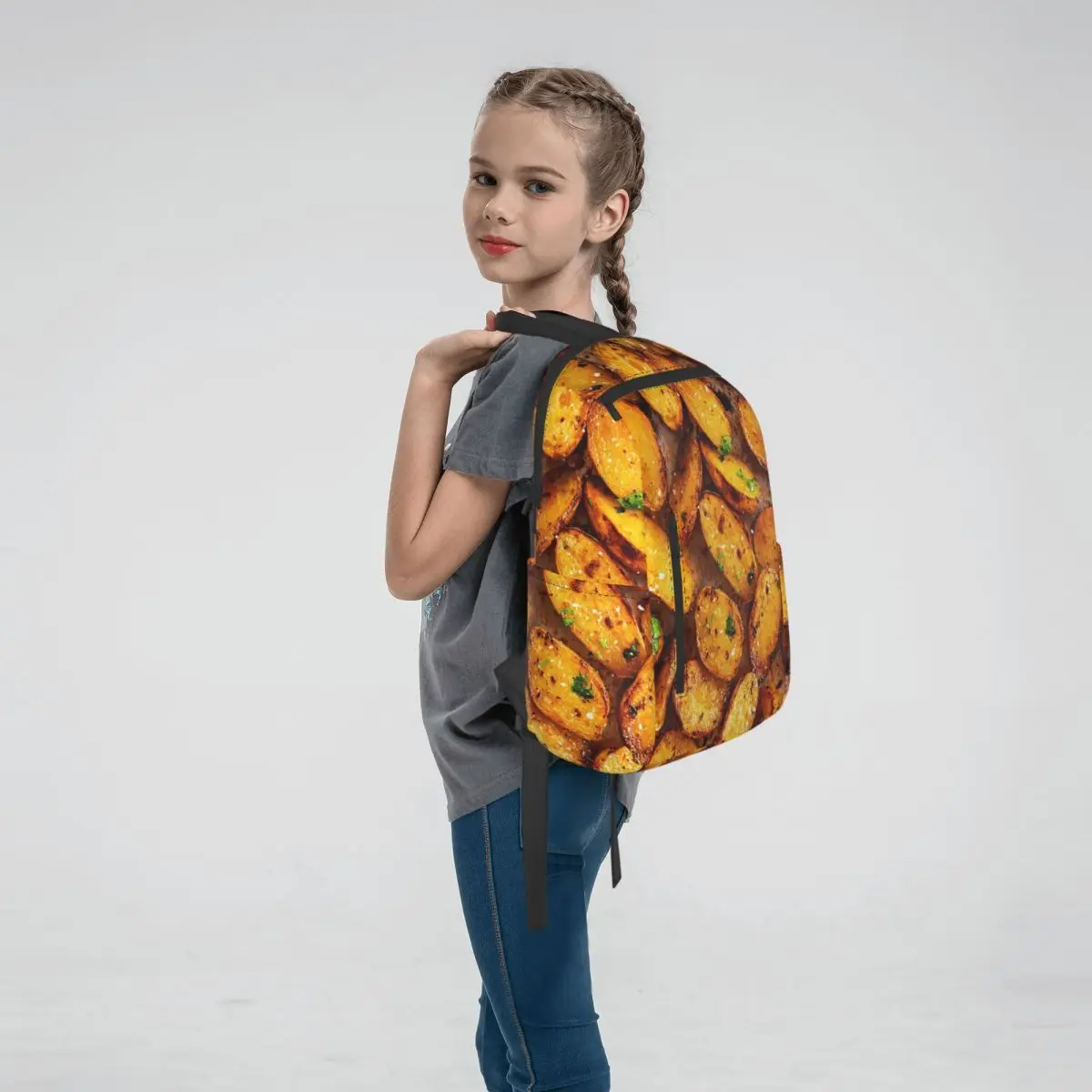 I Don't Know I'm Just A Potato Potato Lover Gift Backpack Large Capacity Boys Girls BookBag School Bag Shoulder Bags Men Women
