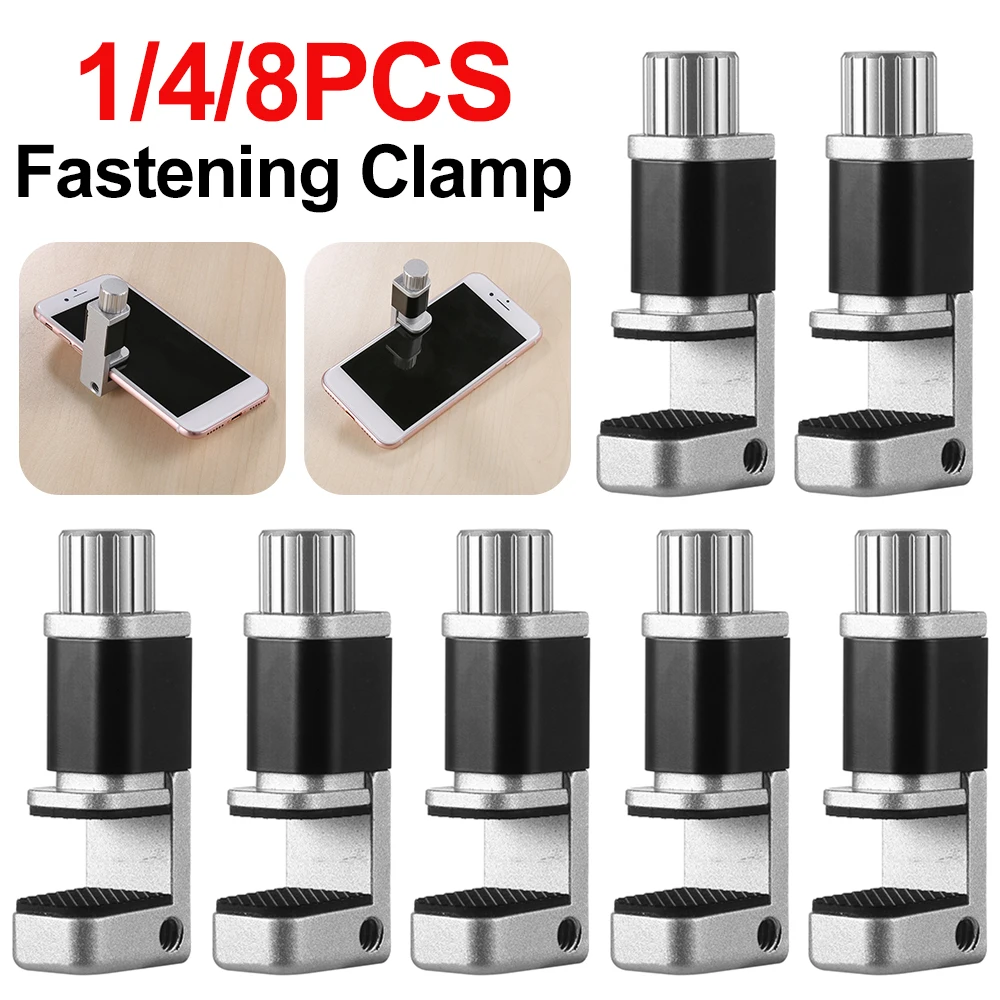 8 stücke Einstellbare Metall Clip Leuchte LCD Display Bildschirm Befestigungs Klemme für Smartphone Tablet Reparatur Werkzeug