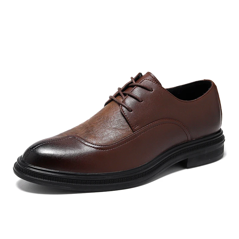 Calçado Oxfords masculino, de couro PU, casual, com renda, tênis de caminhada, ao ar livre, ferramental, A210