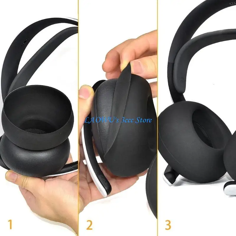

Y8AD Professional Ear Pad Cover Ear Cup for Headphones Earpads Silicones Case Cover Comfort Sound Experience Soft Protectors