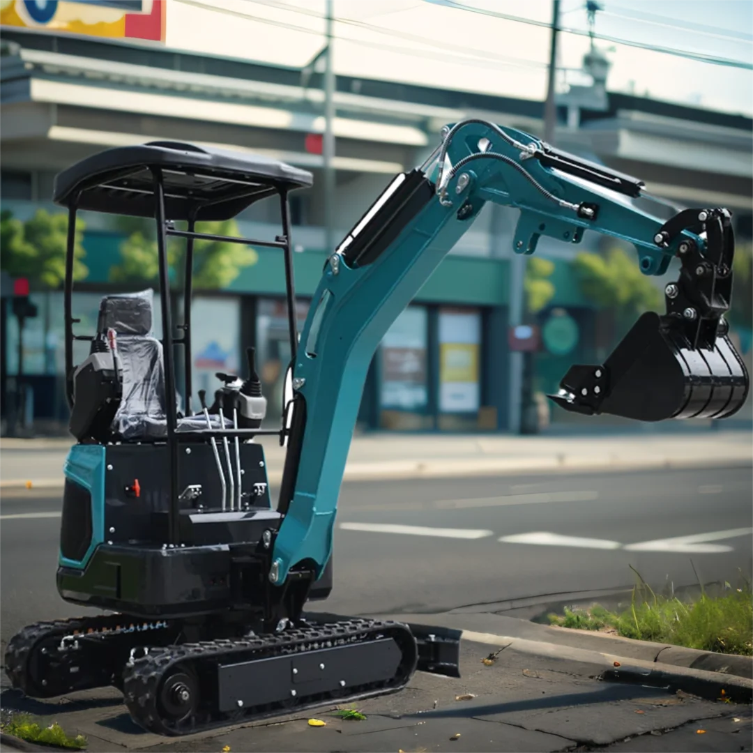 

Hot selling mini excavator 1.8 tons with accessories promotion for farmland garden multifunctional small excavator for sale