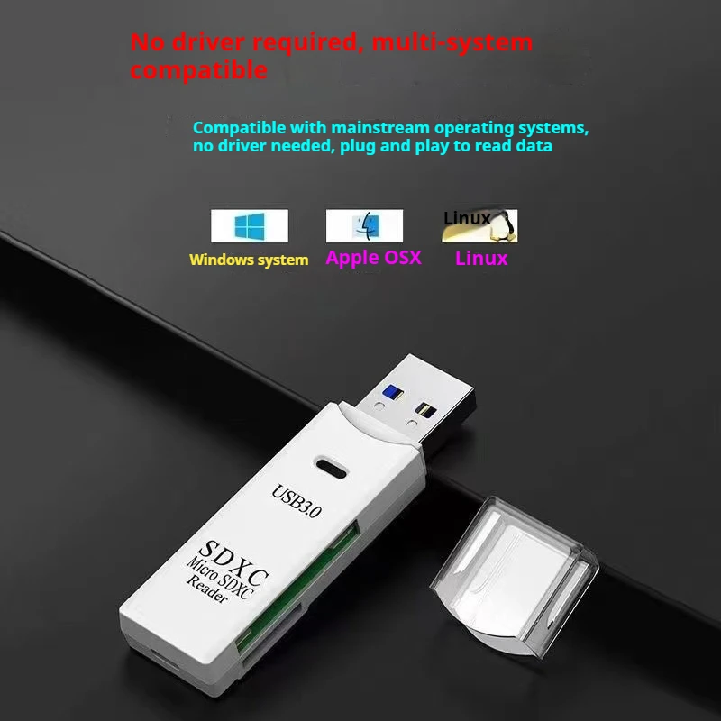 Card Reader Writer USB Flash Drive Adapter 2-in-1 Multi-Functional USB 2.0 Micro SD TF Memory Card for PC Laptops