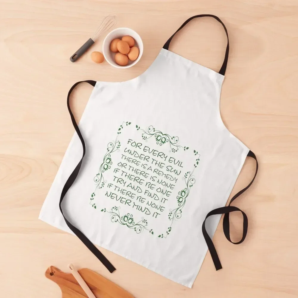 

For every evil under the sun (green font) Apron kitchen utensil Woman Kitchen Women's Kitchen Children'S Apron