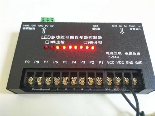 لمعدل ضوء LED لـ 5 V12v24v أحادي اللون ملون 3-9-12-18 وحدة تحكم قابلة للبرمجة ذاتية الطريق #6