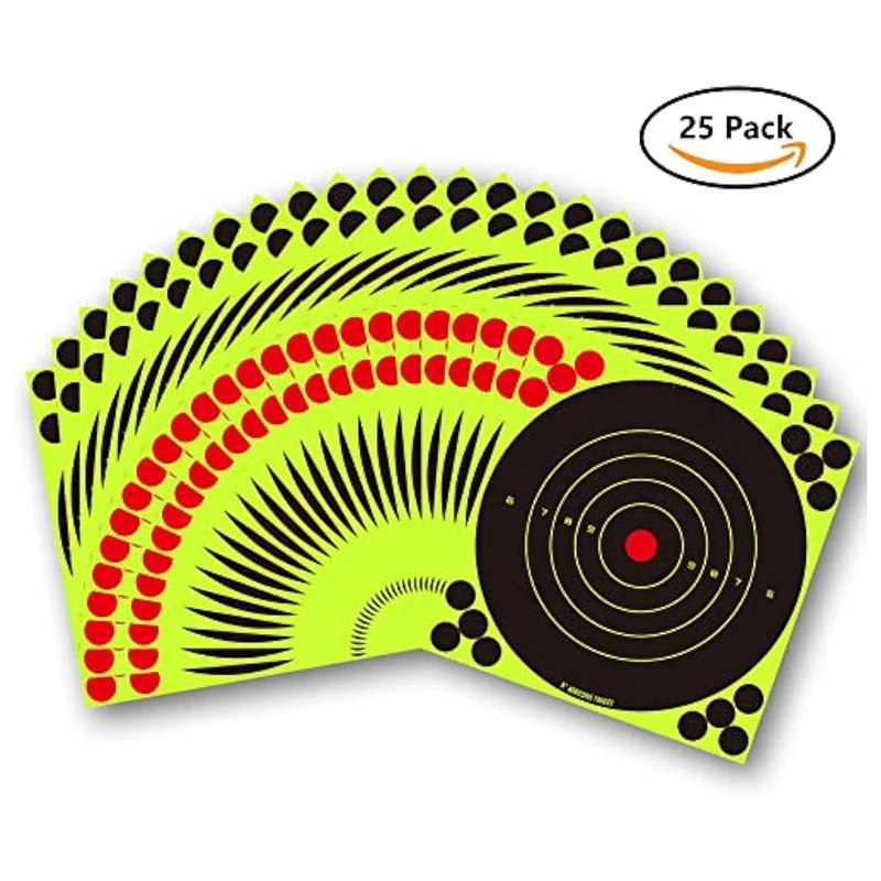 100Pcs Fluorescent Green Target Stickers Bow And Stickers Easy Install Easy To Use