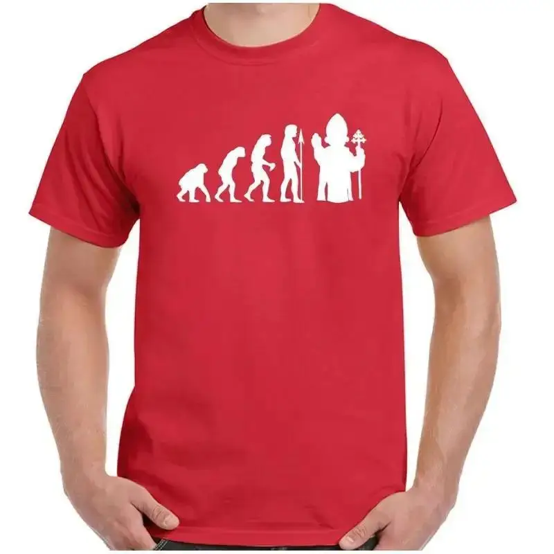 Atheist TShirt Atheism Pope Evolution Mens Funny Unisex Tee Top