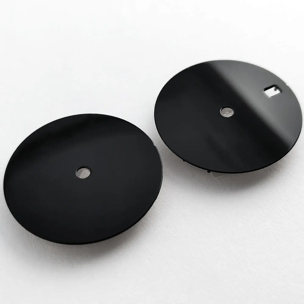 28.5MM Dial Enamel Dial NH35 Dial Custom Logo Black Dial for NH35 NH36 Movement Watch Replacement Accessories Watch Dial