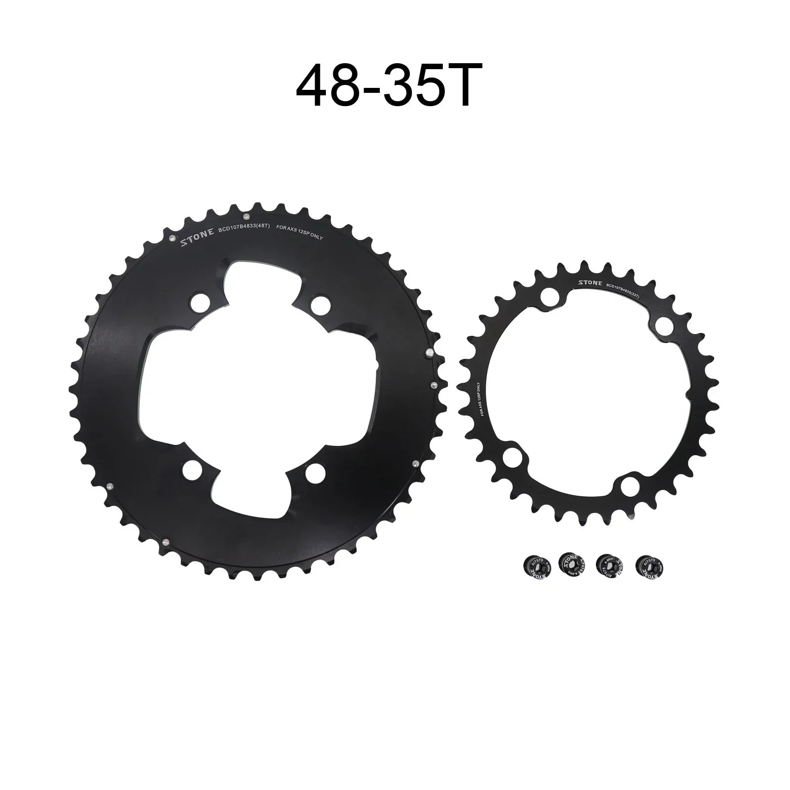 STONE 107BCDバイク ダブルチェーンリング ラウンド2X Sram FORCE ETAP