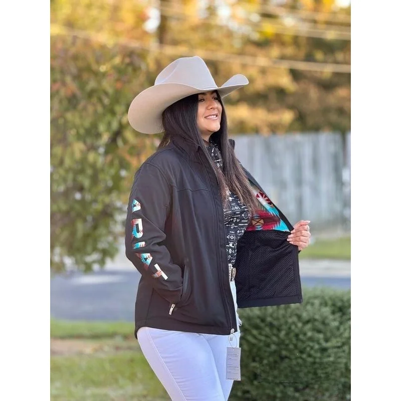 

Retro Style Wool Jacket Women's Sweater Coat Non-deformable Spring Season Animal Pattern Other Collar Design Mall Same Style